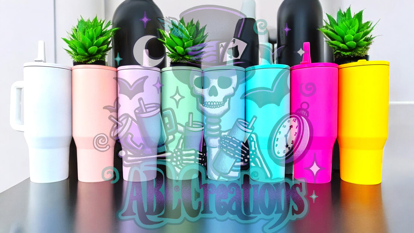 40oz Matte Flip Top Tumblers (Flippies)