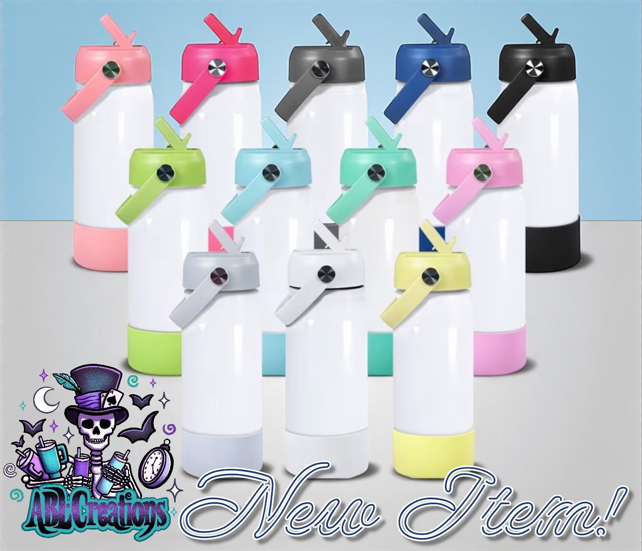 18oz Colored Flip Top