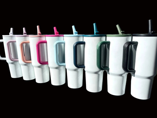 40oz Colors lid/handle Flip style Straw