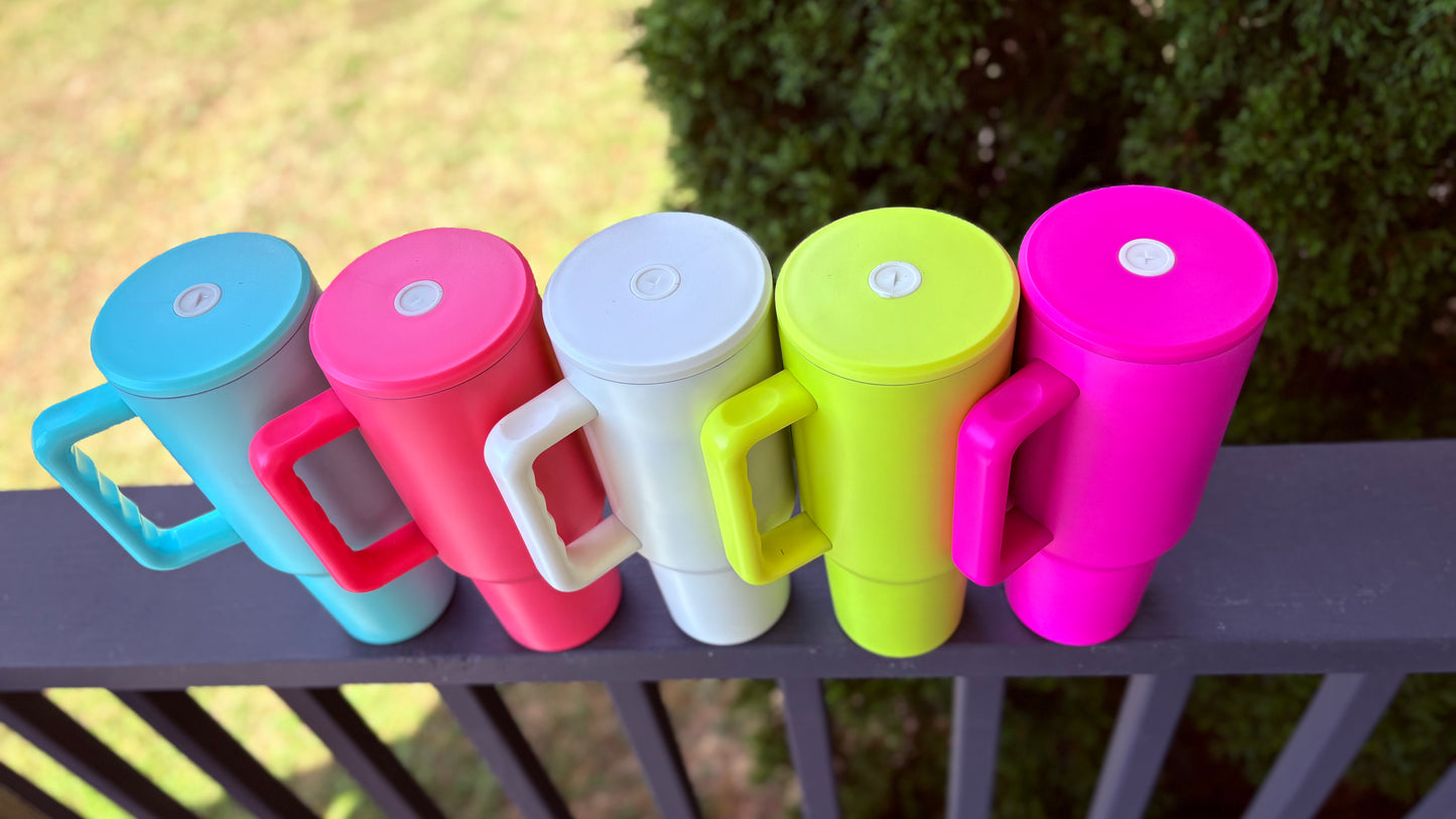 40oz Matte Finish Center straws