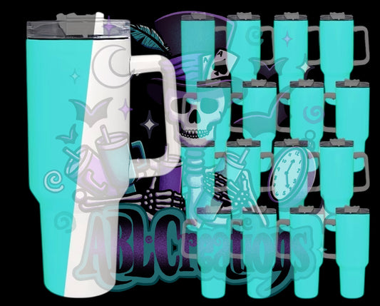 40oz Blue Glow in the Dark