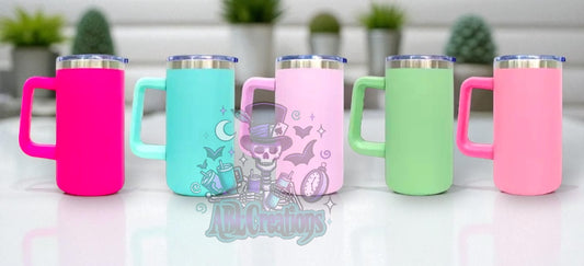 20oz Matte Metal coffee cup w/ lid